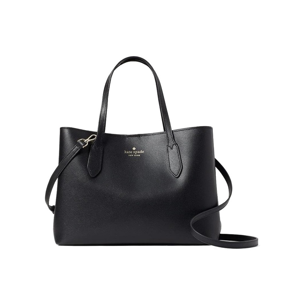 Kate Spade Black Structured Leather Harper Tote